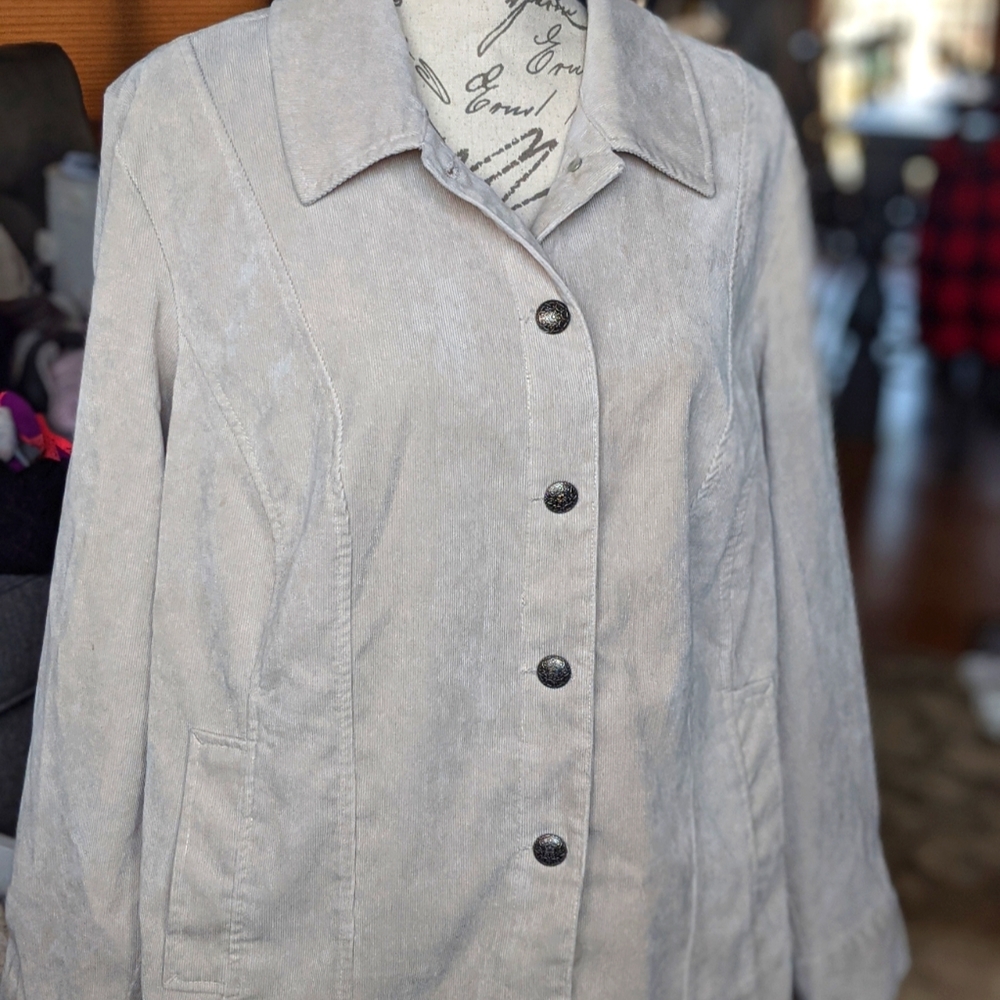 CJ banks corduroy jacket